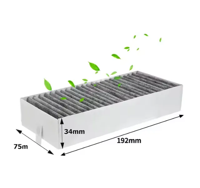 CleanAir Plus koolstoffilters – detail actieve kool structuur – geschikt voor Bosch, Siemens, Neff, Gaggenau, Constructa afzuigkappen