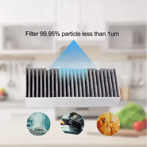 Koolstoffilters geschikt voor Bosch / Siemens - CleanAir afzuigkap (4 stuks) - Afbeelding 3